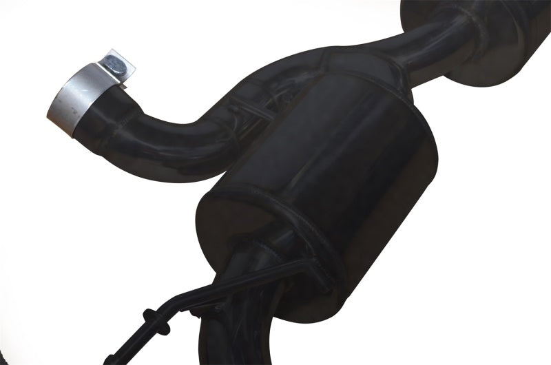 Injen 07-17 Jeep Wrangler JK 3.6L/3.8L 63mm Stealth Black Axle-back Exhaust w/ 4in Black Tips SES5004BLK SES5004BLK Photo - Unmounted