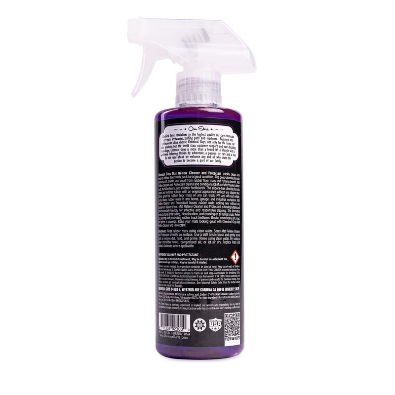 Chemical Guys Mat ReNew Rubber + Vinyl Floor Mat Cleaner & Protectant - 16oz (P6) CLD_700_16 CLD_700_16 User 1