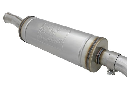 aFe Cat-Back Mid-Pipe w/ Muffler MACH Force-Xp 2-1/2in 409 Stainless Steel 49-48064 Photo - Unmounted