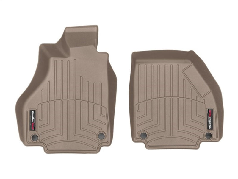 WeatherTech WT FloorLiner - Front - Tan Floor Mats Floor Mats - Rubber main image