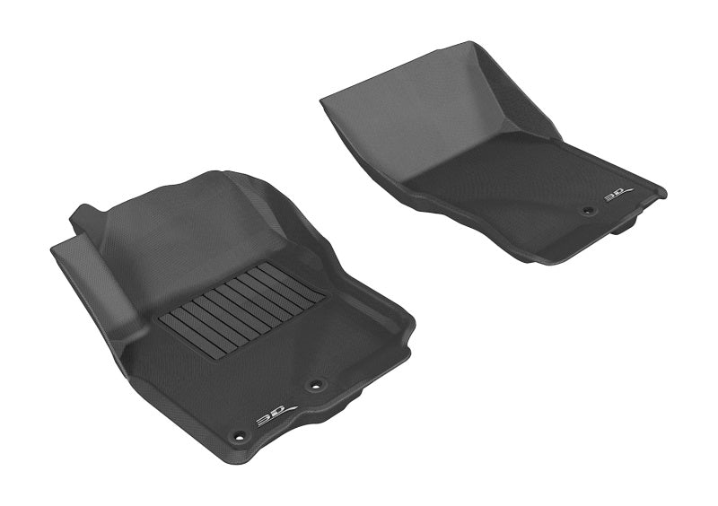 3D MAXpider 2005-2019 Nissan Frontier Crew/King Cab Kagu 1st Row Floormat - Black L1NS06111509 L1NS06111509 Photo - Primary