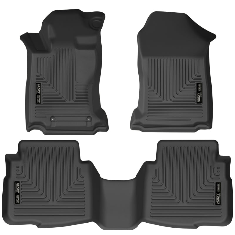 Husky Liners 2020 Subaru Legacy/Outback WeatherBeater Black Front & 2nd Seat Floor Liners 95541 95541 Photo - Primary