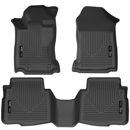 Husky Liners 2020 Subaru Legacy/Outback WeatherBeater Black Front & 2nd Seat Floor Liners 95541 95541 Photo - Primary
