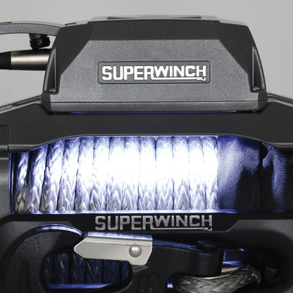 Superwinch 12000 LBS 12 VDC 3/8in x 80ft Synthetic Rope SX 12000SR Winch - Graphite 1712201 1712201 Photo - Unmounted