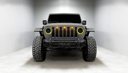 ORACLE Lighting Oracle Jeep Wrangler JL/Gladiator JT 7in. High Powered LED Headlights (Pair) - Dynamic - Dynamic 5769J-332 5769J-332 Photo - lifestyle view