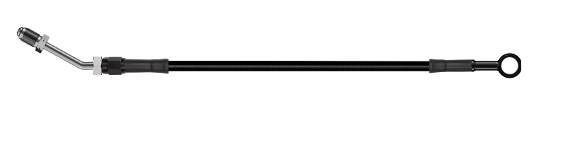 Goodridge 70in Universal Clutch Line w/Blk Zinc Fittings & Blk Hose - Straight Banjo w/M10 Fitting HD3001-1CB-BK70 HD3001-1CB-BK70 Photo - Primary