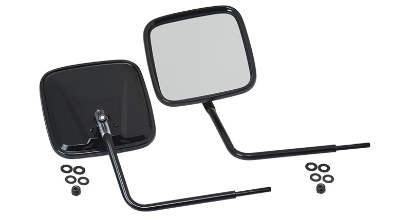 Kentrol 76-18 JEEP CJ/Wrangler YJ/TJ/JK Outback Mirrors Pair - Powdercoat Black 50443 50443 Photo - Primary