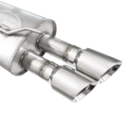 Stainless Works 2008-09 Pontiac G8 GT 3in Catback Systemt X-Pipe Turbo Chambered Muffler 3.5in Tips PG8CBFC PG8CBFC Photo - Close Up
