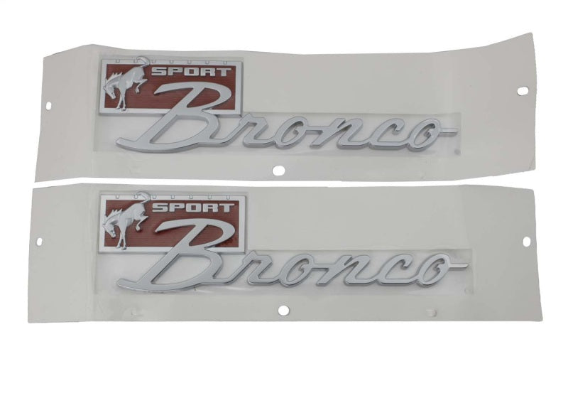 Ford Racing Bronco Sport Script Fender Badge Kit M-1447-BSPRT M-1447-BSPRT Photo - Unmounted