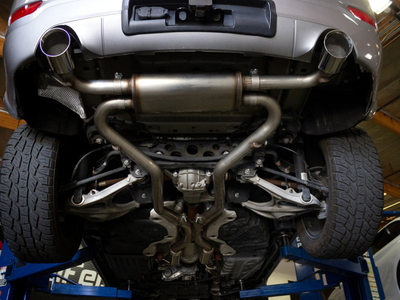 aFe Vulcan Series 2.5in 304SS Cat-Back Exhaust 11-20 Jeep Grand Cherokee (WK2) 5.7L w/ Black Tips 49-38085-B 49-38085-B Photo - Mounted