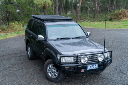 ARB Roof Rack Base with Mount Kit - Flat Rack with Wind Deflector  BASE201 BASE201 Photo - lifestyle view