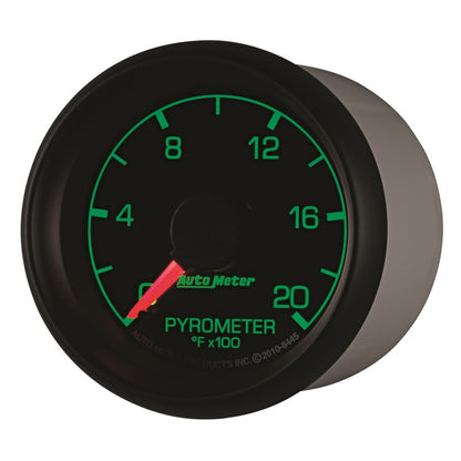 Autometer 2-1/16" Pyrometer, 0-2000 °F, Stepper Motor, Ford Factory Match 8445 User 3
