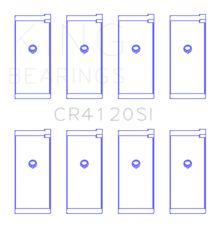 King Engine Bearings Mitsubishi 4G63/64 DOHC (Size +0.75mm) Connecting Rod Bearing Set CR4120SI0.75 CR4120SI0.75 Photo - Primary