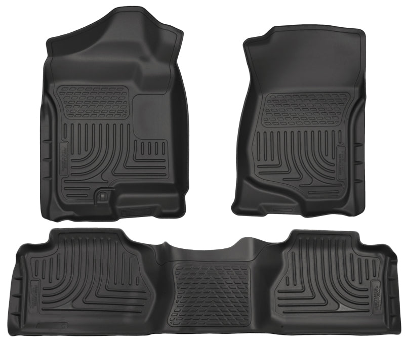 Husky Liners 07-12 Chevy Silverado/GMC Sierra Extended Cab WeatherBeater Combo 98211 Photo - Primary