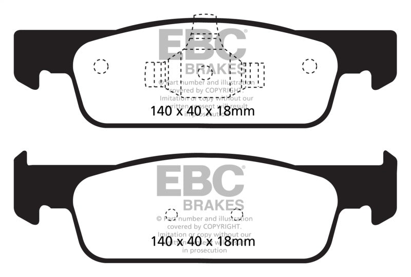 EBC 2016-2017 Smart Fortwo 0.9L Turbo Greenstuff Front Brake Pads DP22146 DP22146 Photo - Primary