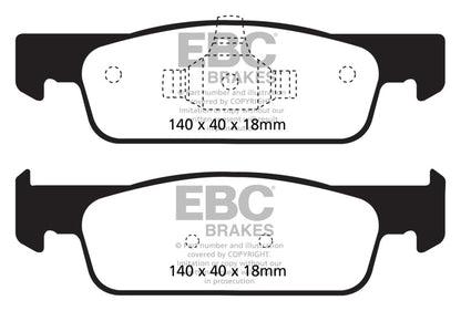 EBC 2016-2017 Smart Fortwo 0.9L Turbo Greenstuff Front Brake Pads DP22146 DP22146 Photo - Primary