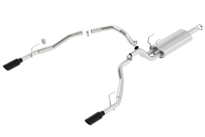 Borla 09-17 Dodge Ram 1500 5.7L V8 3in to Dual 2.5in Single Round Rolled Angle-Cut S-type Exhaust 140308BC 140308BC Photo - Primary