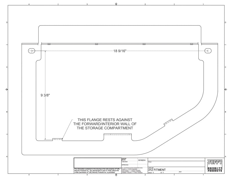 Tuffy Products Tuffy Ram Trucks Underseat Lid W/ Keyed Lock 312-01 312-01 Photo - Close Up