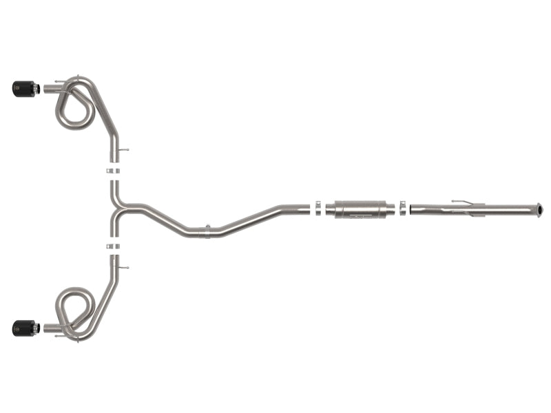 aFe 22-23 Honda Civic Si L4 1.5L (t) Takeda 2.5in to 3in 304 SS Cat-Back Exhaust w/ Black Tips 49-36630-B 49-36630-B Photo - Unmounted