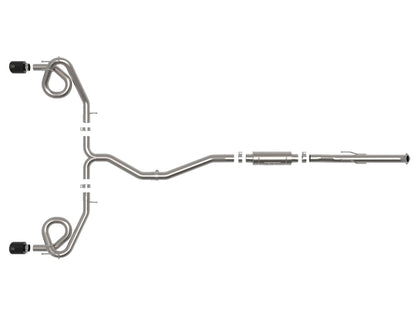 aFe 22-23 Honda Civic Si L4 1.5L (t) Takeda 2.5in to 3in 304 SS Cat-Back Exhaust w/ Black Tips 49-36630-B 49-36630-B Photo - Unmounted