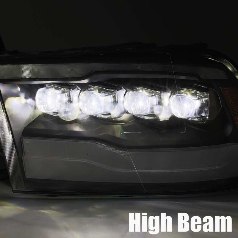 AlphaRex 09-18 Dodge Ram 1500HD NOVA LED Projector Headlights Plank Style Design Gloss Black w/DRL 880590 880590 User 4