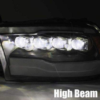 AlphaRex 09-18 Dodge Ram 1500HD NOVA LED Projector Headlights Plank Style Design Gloss Black w/DRL 880590 880590 User 4