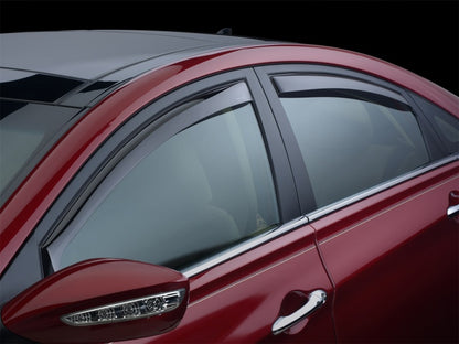WeatherTech 99-03 Mazda Protege Front and Rear Side Window Deflectors - Dark Smoke 82223 82223 Photo - Mounted