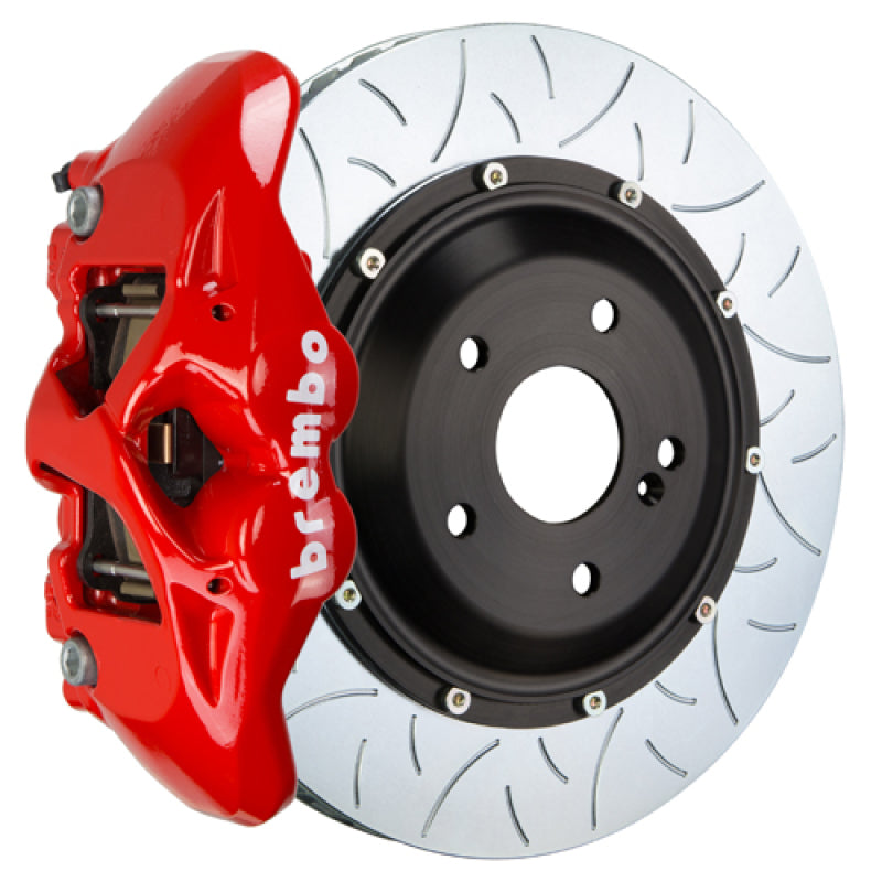 Brembo 08-13 BMW M3 (E90/E92/E93) Rear GT BBK 4 Piston Cast 380x28 2pc Rotor Slotted Type-3-Red 2S3.9016A2