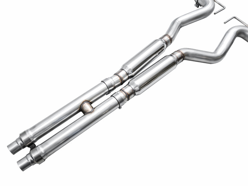 AWE Tuning AWE 2024 Ford Mustang GT Fastback S650 RWD SwitchPath Catback Exhaust w/ Quad Chrome Silver Tips 3025-42650 3025-42650 Photo - out of package