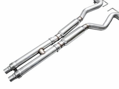 AWE Tuning AWE 2024 Ford Mustang GT Fastback S650 RWD SwitchPath Catback Exhaust w/ Quad Chrome Silver Tips 3025-42650 3025-42650 Photo - out of package