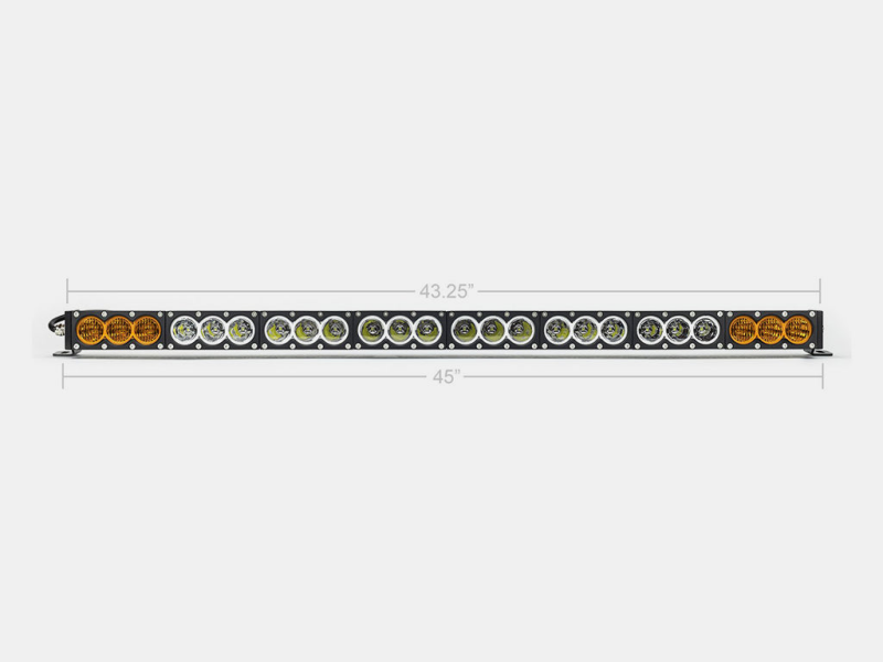 Cali Raised LED Cali Raised 43 Amber/White Dual Function Led Bar - Dual Function Wire Harness/Small Dual Function S CR2318 CR2318 Photo - Primary
