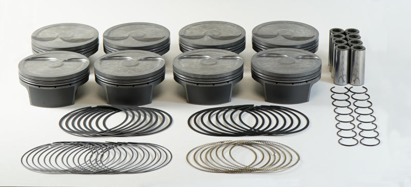 Mahle MS Piston Set LS7 440ci 4.185in Bore 4.000in Stroke 6.125in Rod .927in Pin -6cc 11.8 CR 930221985 930221985 Photo - Primary