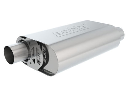 Borla CrateMuffler Stock SBC 283/327/350 2.5in Offset/Offset 14in x 4.35in x 9in Oval Muffler 400822 400822 Photo - Primary