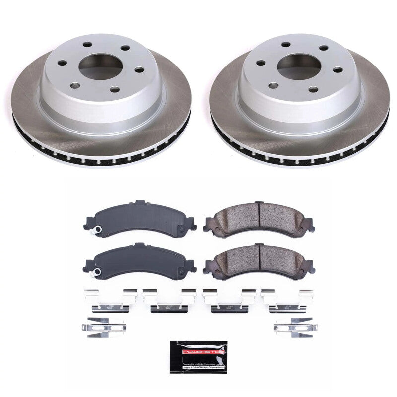 PowerStop Power Stop 00-06 GMC Yukon XL 1500 Rear Semi-Coated Rotor Kit SC2046 SC2046 Photo - Primary