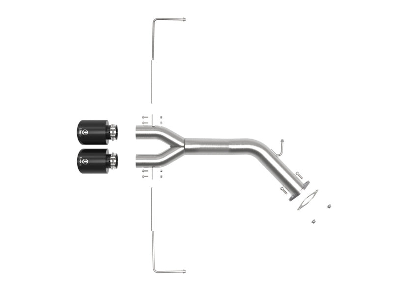 aFe Takeda 3in-2.5in 304 SS Axle-Back Exhaust w/ Black Tip 19-20 Hyundai Veloster I4-1.6L(t) 49-37012-B 49-37012-B Photo - Unmounted