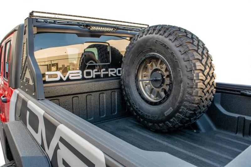 DV8 Offroad 2019+ Jeep Gladiator Universal Stand Up In-Bed Tire Carrier TCGL-02 TCGL-02 Photo - Primary