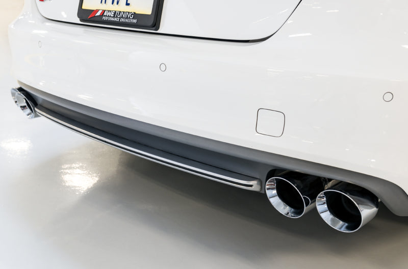 AWE Tuning Audi C7 / C7.5 S7 4.0T Touring Edition Exhaust - Polished Silver Tips 3015-42012 3015-42012 Photo - Mounted