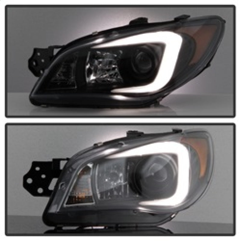 Spyder Subaru WRX 06-07 Projector Headlights - HID Model Only - Black PRO-YD-SWRX06-HID-LBDRL-BK 5083913 5083913 Photo - Unmounted