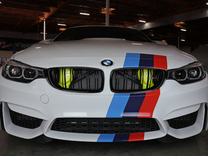 aFe Magnum FORCE Dynamic Air Scoop 15-18 BMW M3/15-20 M4 - Yellow 54-13032SE 54-13032SE Photo - Mounted