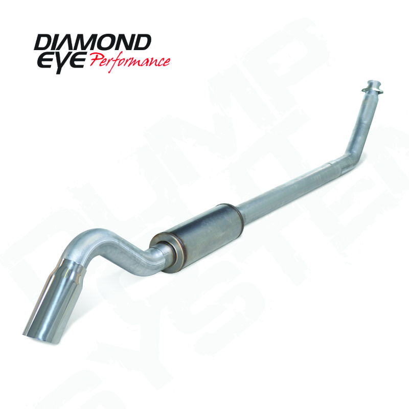 Diamond Eye Performance Diamond Eye 4in AL TURBO BACK SGL DUMP OUT 94-02 DODGE INCLUDING TIP K4212A-TD K4212A-TD Photo - Primary
