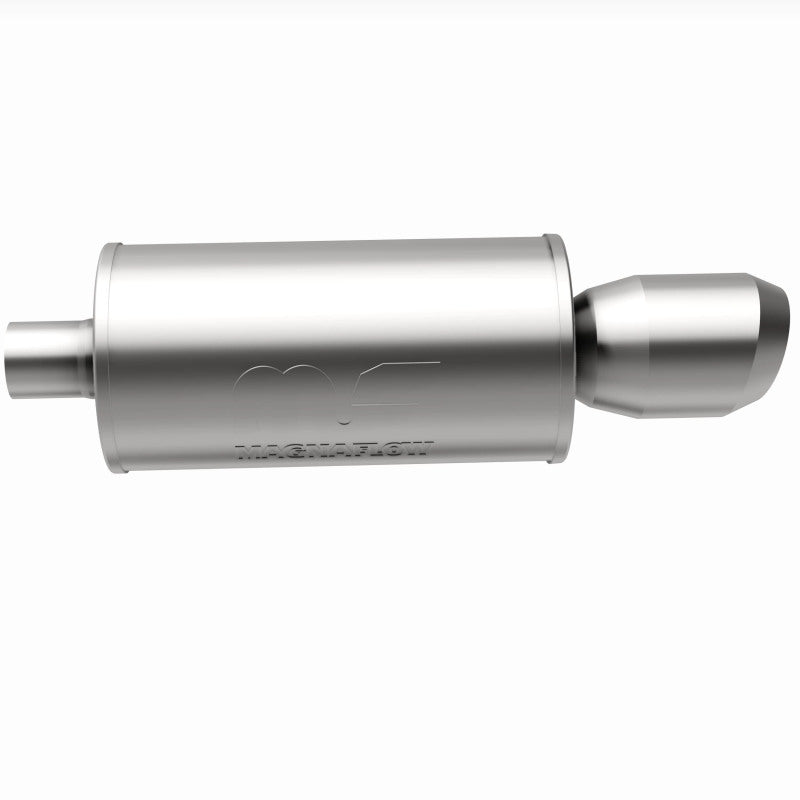 MagnaFlow 7" Round Center/Center Performance Muffler With Tip 14836 360 Degree Image Set