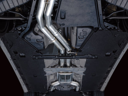 AWE Tuning 19-23 Audi C8 S6/S7 2.9T V6 AWD Track Edition Exhaust - Chrome Silver Tips 3020-42101 3020-42101 Photo - Mounted