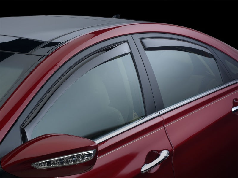 WeatherTech 99-03 Mazda Protege Front and Rear Side Window Deflectors - Dark Smoke 82223 82223 Photo - Mounted