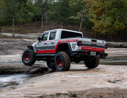 Bushwacker 2020 Jeep Gladiator Launch Edition Flat Style Flares 4pc - Black 10928-07 10928-07 Photo - Mounted