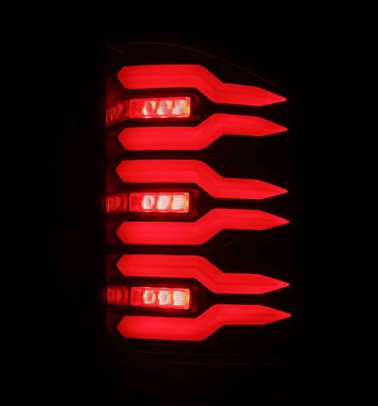 AlphaRex 07-14 Chevrolet Silverado 1500/2500HD/3500HD Luxx-Series LED Tail Lights Black/Red 620000 620000 User 3