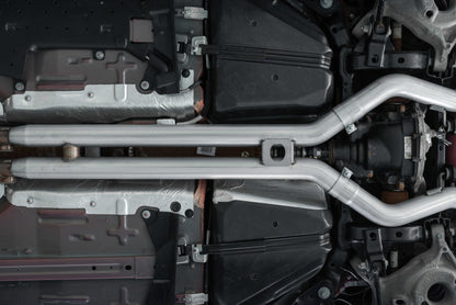 MBRP 18-   Ford Mustang 5.0L 3in Cat Back Exhaust MBRS7205BLK S7205BLK Photo - Mounted