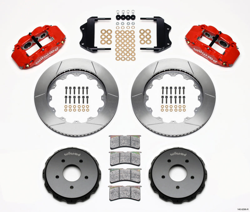 Wilwood Narrow Superlite 6R Front Hat Kit 14.00in Red 2004-2006 Pontiac GTO 140-9296-R 140-9296-R Photo - Primary