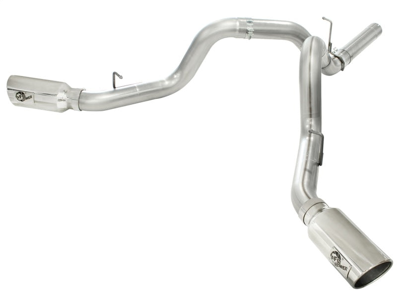 aFe  POWER 49-44043-P Large Bore-HD 4" 409 SS DPF-Back Exhaust System 49-44043-P Photo - Primary