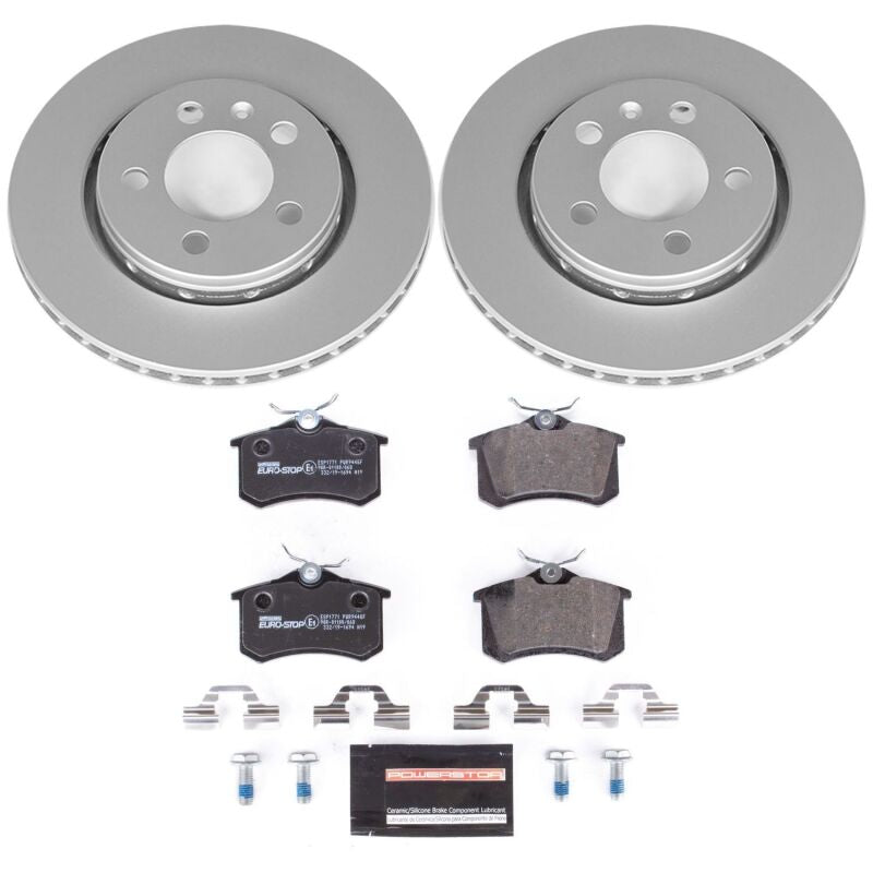 PowerStop Power Stop 00-06 Audi TT Quattro Rear Euro-Stop Brake Kit ESK920 ESK920 Photo - Primary