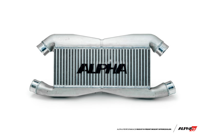 AMS Performance 2009+ Nissan GT-R R35 Replacement Alpha Front Mount Intercooler for IC Piping w/Logo ALP.07.09.0007-1 ALP.07.09.0007-1 Photo - Primary